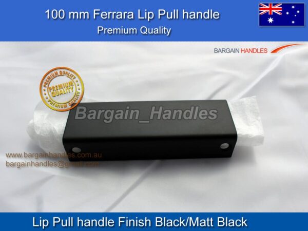 Ferrara Lip Pulls Matte Black Finish
