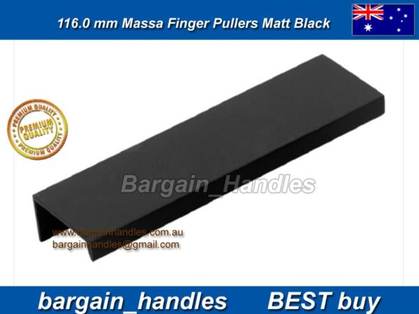 Massa Finger Pullers Matte Black