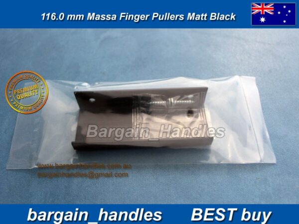Massa Finger Pullers Matte Black