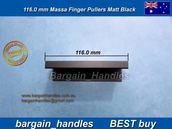 Massa Finger Pullers Matte Black