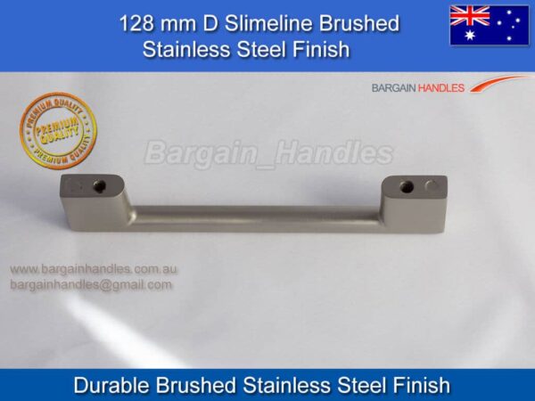 Kitchen Doors Replacement Handles 128mm Slimline BSS D-Square