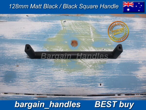 128 Mm D-Square Handle Pulls Matte Black