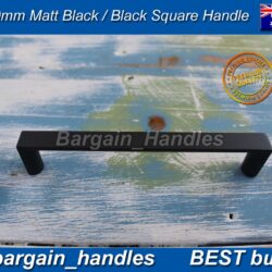 160 Mm D-Square Handle Pulls Matte Black