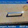 160mm Polished Chrome D-Square Handle Pulls - Image 4