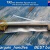 192.0 mm Slimline Square Handle / D-Square With a Brushed Stainless Steel Finish