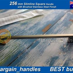 256mm Slimline Brushed Stainless Steel Handle D-Square