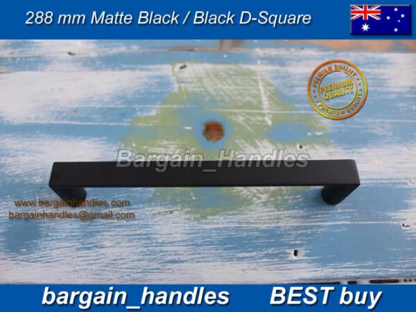 Matt Black Kitchen Cabinet door handle pulls D-Square D-Square Series - Image 4