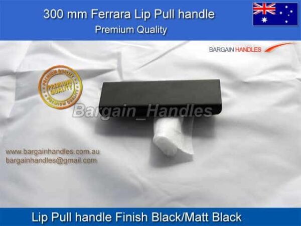 Ferrara Lip pulls Matte Black Finish