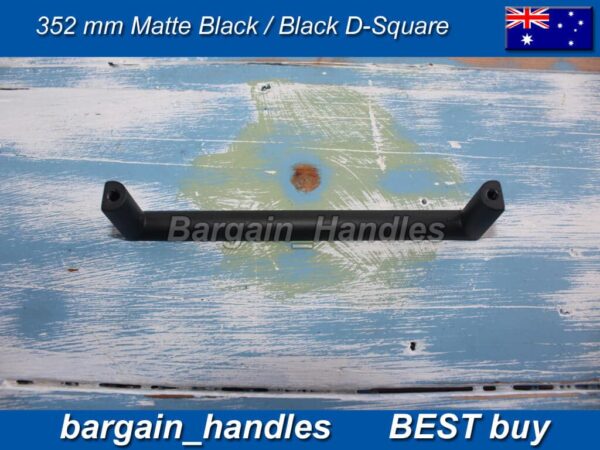352mm D-Square kitchen Handle Pulls Matte Black