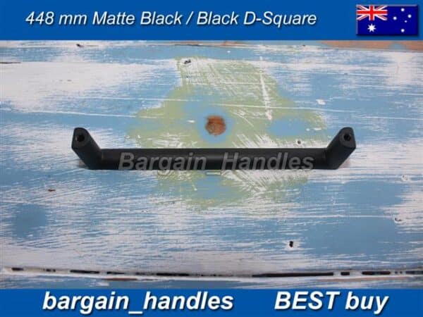 448mm Matte Black Kitchen Door Handle D-Square Pull