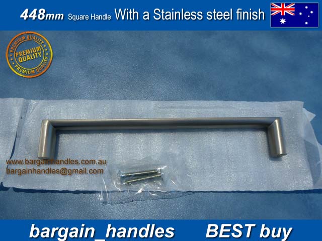 448mm kitchen handle-pulls Brushed Stainless Steel finish D-Square Series