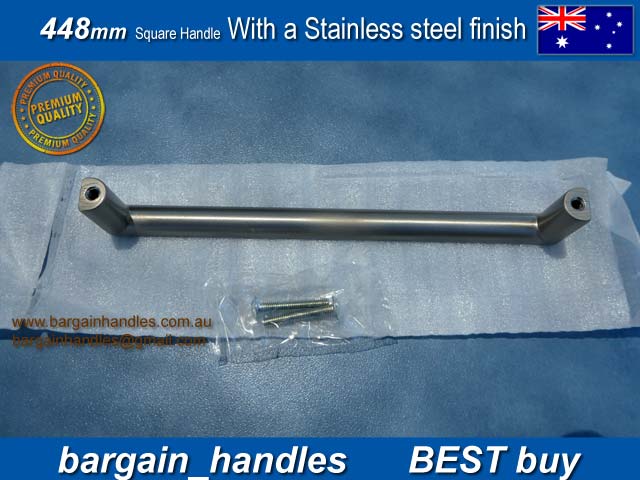 448mm kitchen handle-pulls Brushed Stainless Steel finish D-Square Series