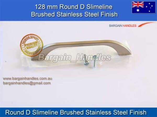 Round D Slimline Durable (Brushed Stainless Steel Finish)