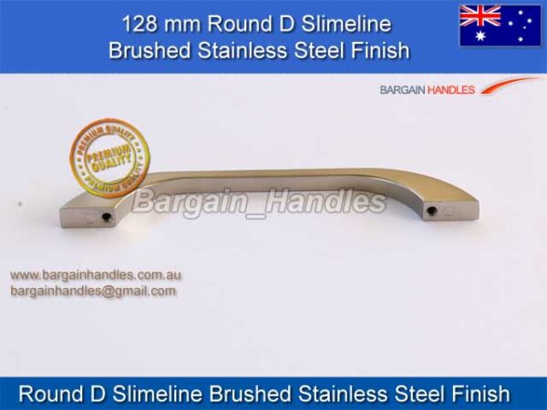 Round D Slimline Durable (Brushed Stainless Steel Finish)