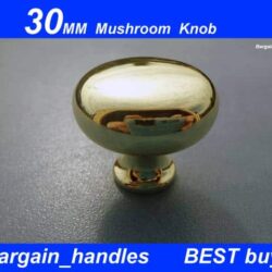 30mm Mushroom Knob (Gold/Polished Brass)