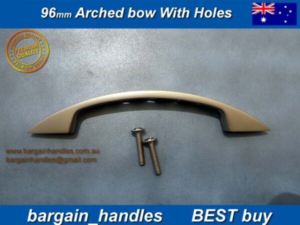 96mm Arched Bows With Holes (Stain Nickel Finish)
