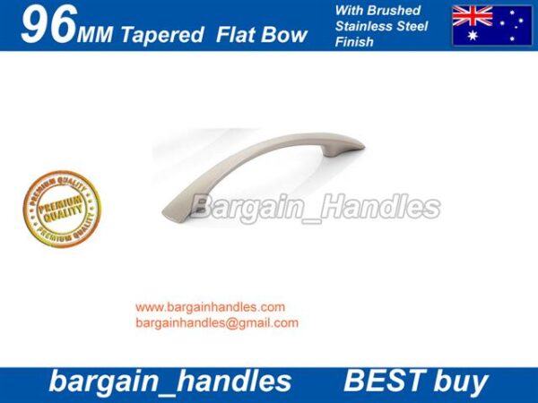 Tapered Flat Bow Kitchen Door handle
