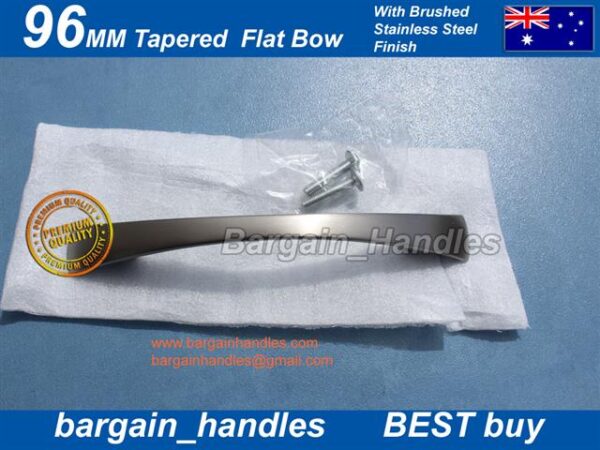 Tapered Flat Bow Kitchen Door handle