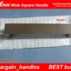Kitchen Door Handle 96mm Wide Brushed Stainless Steel Finish D-Square - Image 2