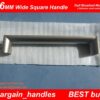 Kitchen Door Handle 96mm Wide Brushed Stainless Steel Finish D-Square - Image 4