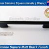 256mm Slimline Handle D-Square Matte Black