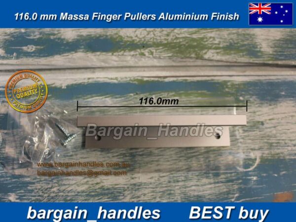 MOMO MASSA LIP PULL HANDLE - ALUMINIUM