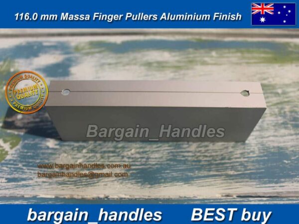 116mm kitchen profile handles Massa Flush/Finger Pulls Aluminium Finish