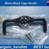 French Provincial Black 96mm Black Basketweave Cage Wrought Iron D Handle