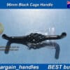 French Provincial Black 96mm Black Basketweave Cage Wrought Iron D Handle
