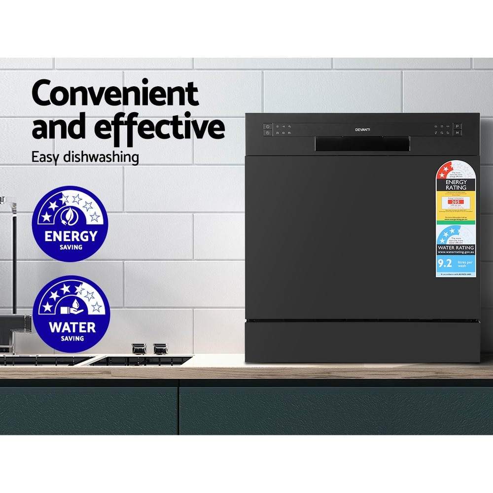 Benchtop Dishwasher Counter Top Freestanding Dish Washer 8 Place