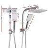 WELS 8 inch Rain Shower Head Square Wall Bathroom Arm Handheld Spray Bracket Rail Chrome - Image 2
