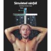 WELS 8 inch Rain Shower Head Square Wall Bathroom Arm Handheld Spray Bracket Rail Chrome - Image 5