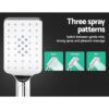 WELS 8 inch Rain Shower Head Square Wall Bathroom Arm Handheld Spray Bracket Rail Chrome - Image 6