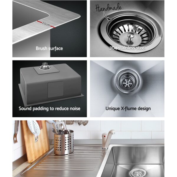 Cefito 600 x 450mm Stainless Steel Sink