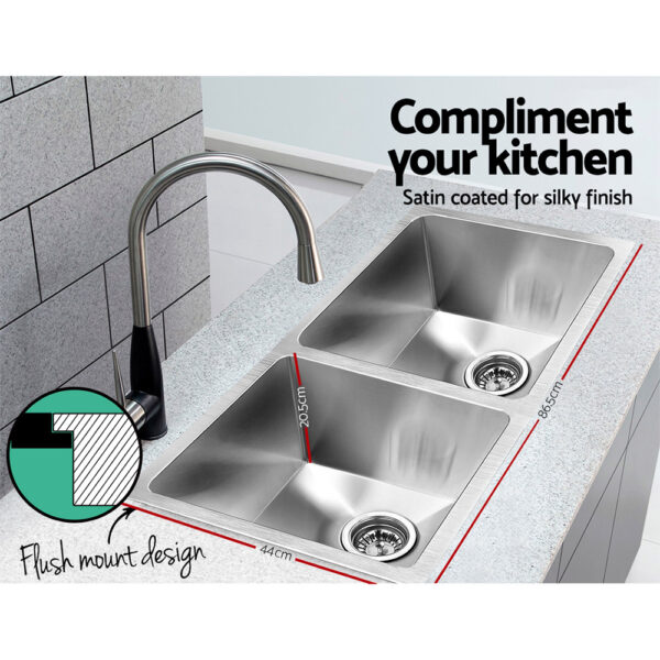 Cefito 865 x 440mm Stainless Steel Sink