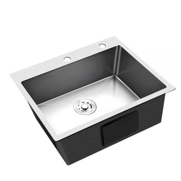Cefito Stainless Steel Kitchen Sink 550x450MM SIngle Bowl Sinks Laundry Strainer