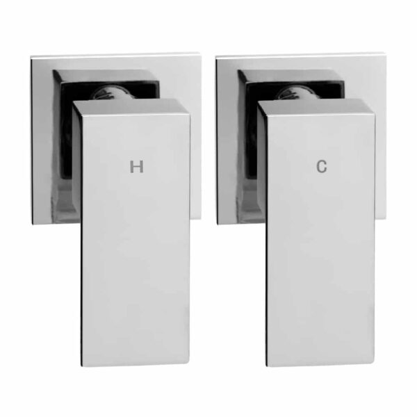 WELS Round 9 inch Rain Shower Head and Taps Set Bathroom Handheld Spray Bracket Rail Chrome - Image 3