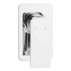 Brass Shower Mixer Head Hot and Cold Bathroom Tap Chrome - Image 3