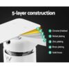 Brass Shower Mixer Head Hot and Cold Bathroom Tap Chrome - Image 4