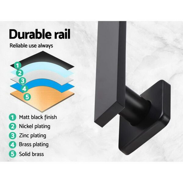 WELS 8 Rain Shower Head Set Bathroom Gooseneck Square Taps Hand Held High Pressure DIY" - Image 5