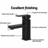 Cefito Basin Mixer Tap Faucet Bathroom Vanity Counter Top WELS Standard Brass Black - Image 5