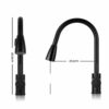 Cefito Pull-out Mixer Faucet Tap - Black - Image 2