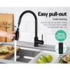 Cefito Pull-out Mixer Faucet Tap - Black - Image 5