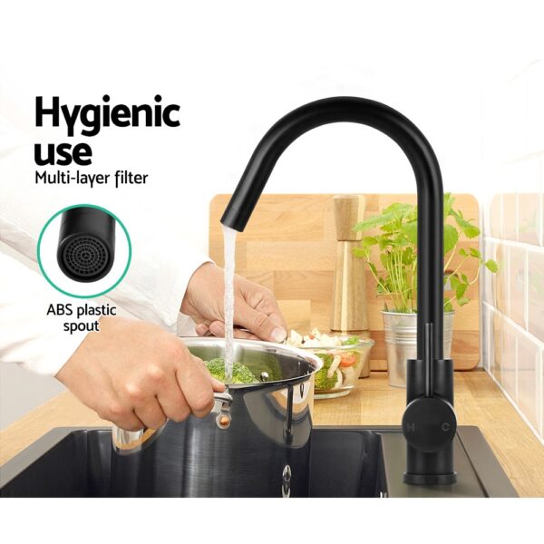 Cefito Mixer Faucet Tap - Black - Image 7
