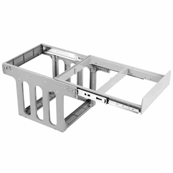 Set of 2 15L Twin Pull Out Bins - Grey - Image 5